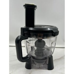 Ninja Food Processor 64 oz 8 Cup Bowl Attachment with Lid Blade and Pusher Black